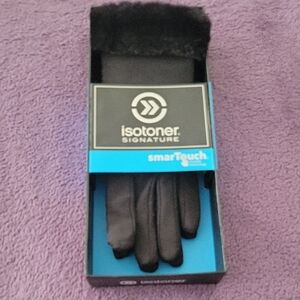 Isotoner Signature Black SmartTouch Gloves